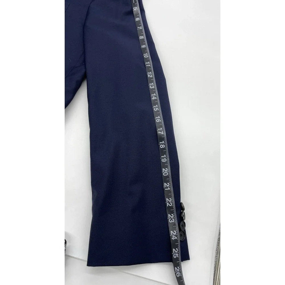 Hugo Boss Blazer Mens 42R Navy Blue Italy Reda Super 110 Virgin Wool Suit Jacket